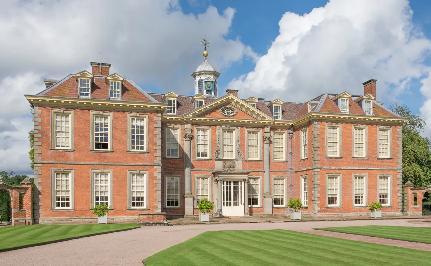 Hanbury Hall, the National Trust house south of Bromsgrove, which is dressed for a 1970s and 1980s Christmas this year